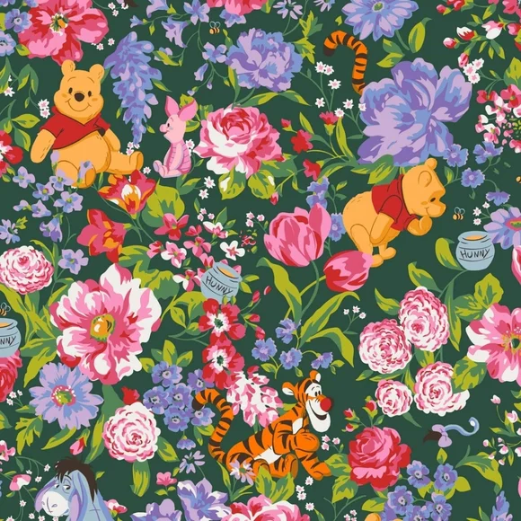 Disney Hathaway Tote Winnie the pooh springtime in Premium cotton Reversible